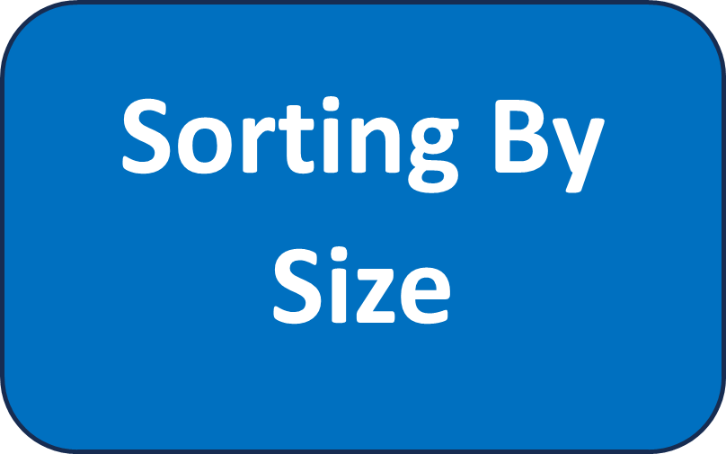 sorting by size